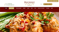 Desktop Screenshot of pasqualeristorante.com