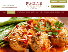 Tablet Screenshot of pasqualeristorante.com